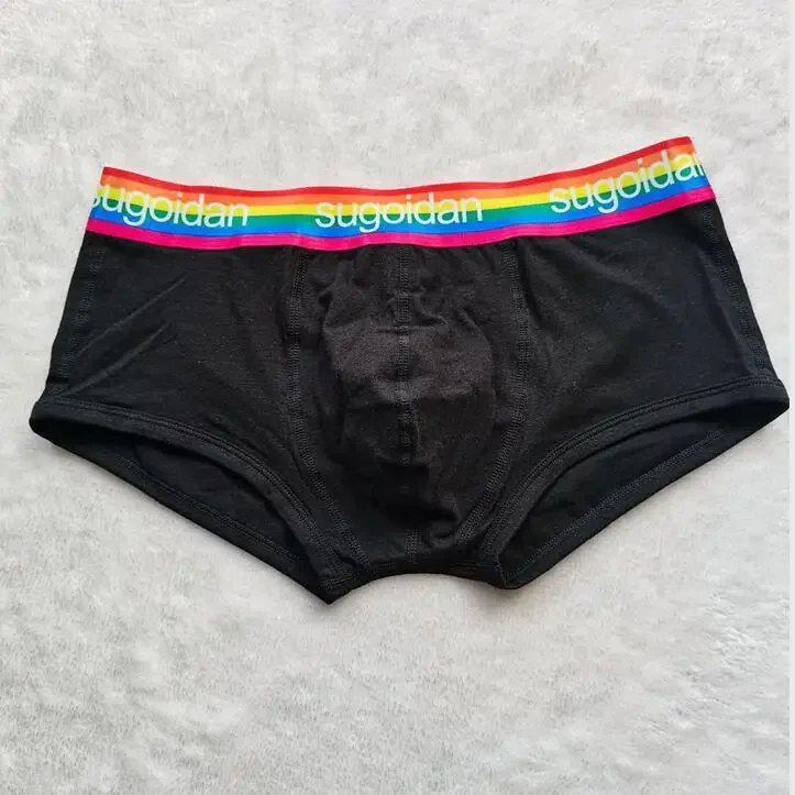 

Мужское нижнее белье Boxy, молодежные шорты-боксеры с низкой посадкой и U-образной выпуклой сумкой, хлопковые удобные дышащие спортивные трусы, впитывающие пот