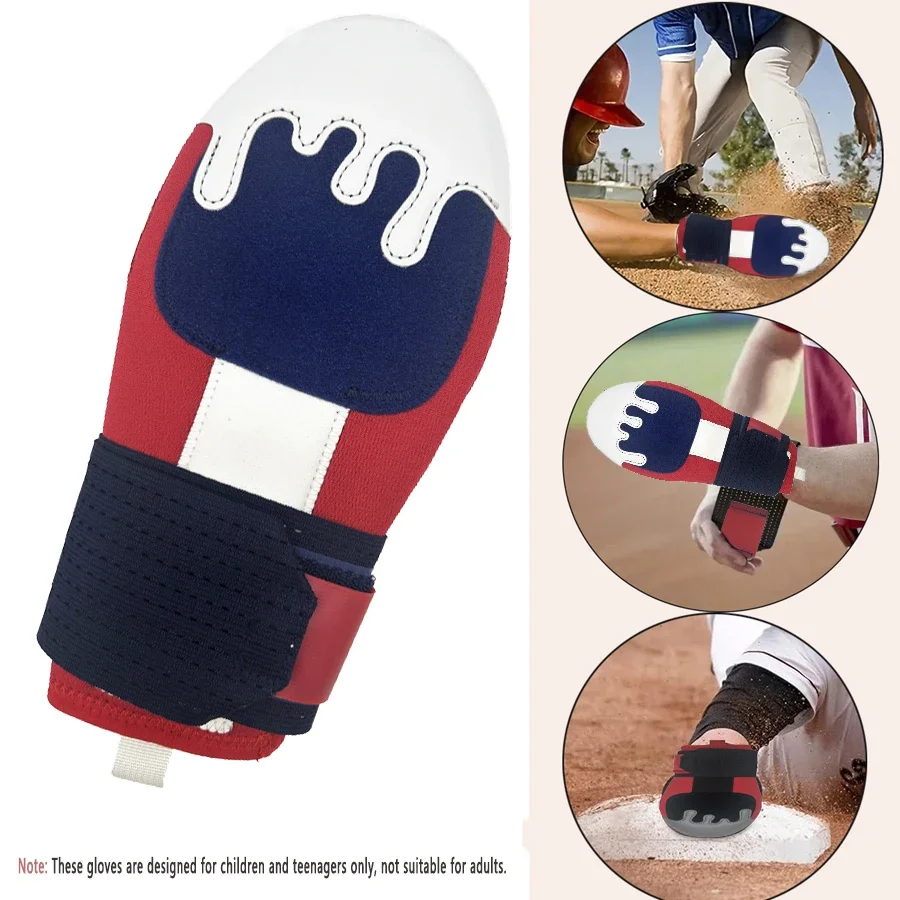 ถุงมือเล่นเบสบอลแบบสไลดิ้ง CZHIYAO สำหรับซอฟต์บอล ป้องกันมือ ออกแบบตามหลักสรีรศาสตร์เพื่อปกป้องนิ้วมือ ปลอดภัยสำหรับการวิ่งสู่ฐาน