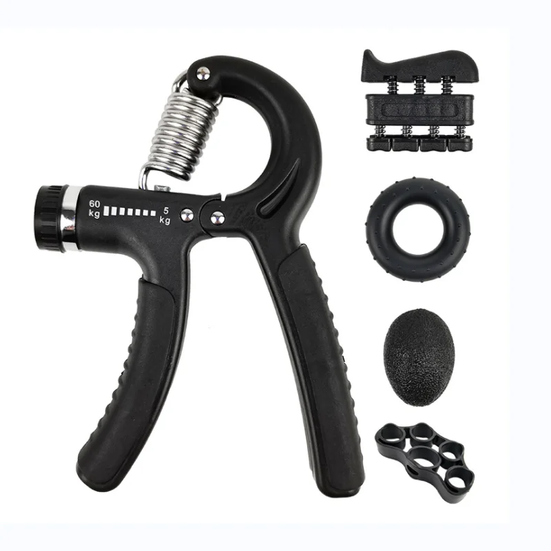 Hand Grip Strengthener Kit(5 Pack) With Carry Bag