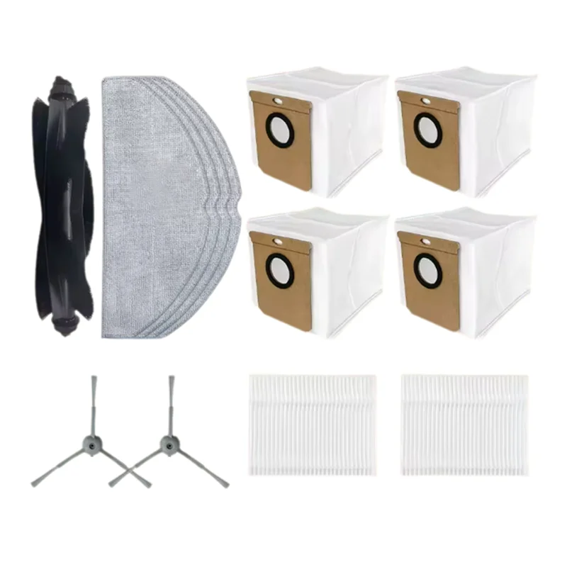 Keol-acessórios de reposição para aspirador de pó, para eufy g50 híbrido/l60 híbrido/l60 híbrido ses-filtro de escova, saco de pó e panos de esfregão