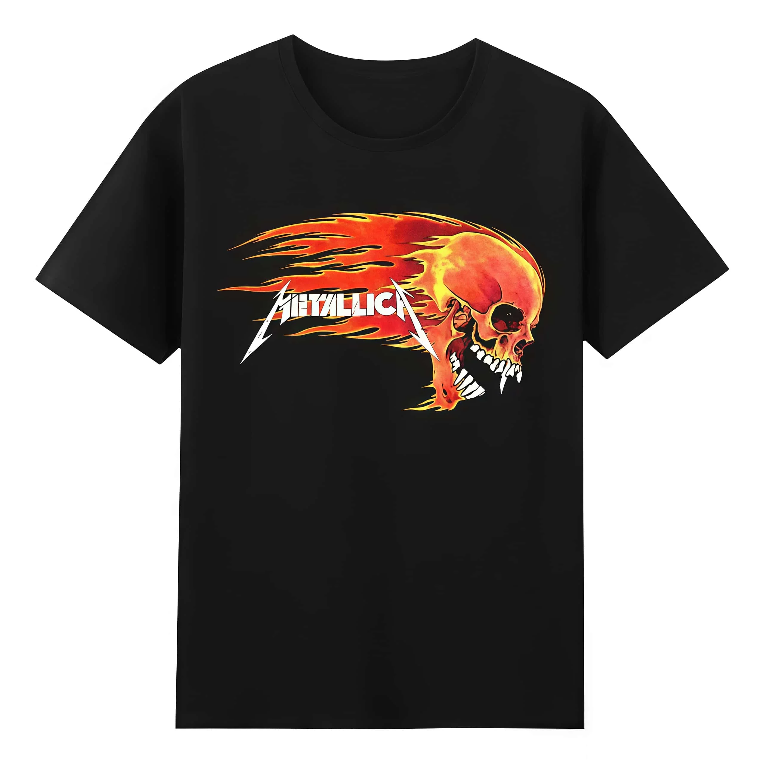 Kill 'Em All Dark Style Metallica Metal Band Printed T-shirt 2026 Summer New Men Women Fashion 100_Cotton Street Wear Y2K