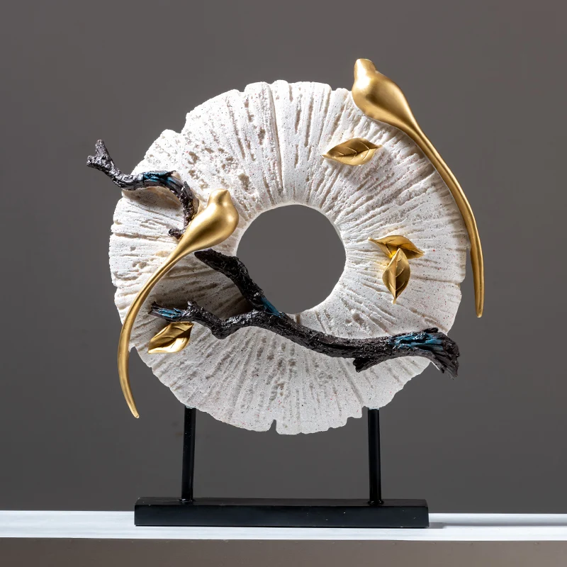 

New Chinese-style Zen furnishings, home TV cabinets, decorations, creative living room entrance furnishings,