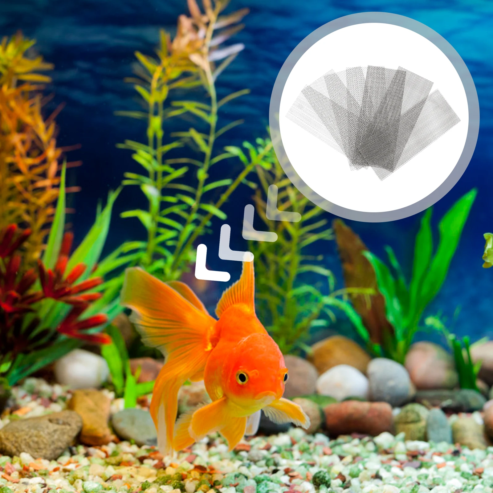 

10pcs Stainless Steel Water Grass Mesh Pad Aquarium Moss Fixing Net Rustproof Fish Tank Plant Decoration Aquatic Moss Mesh