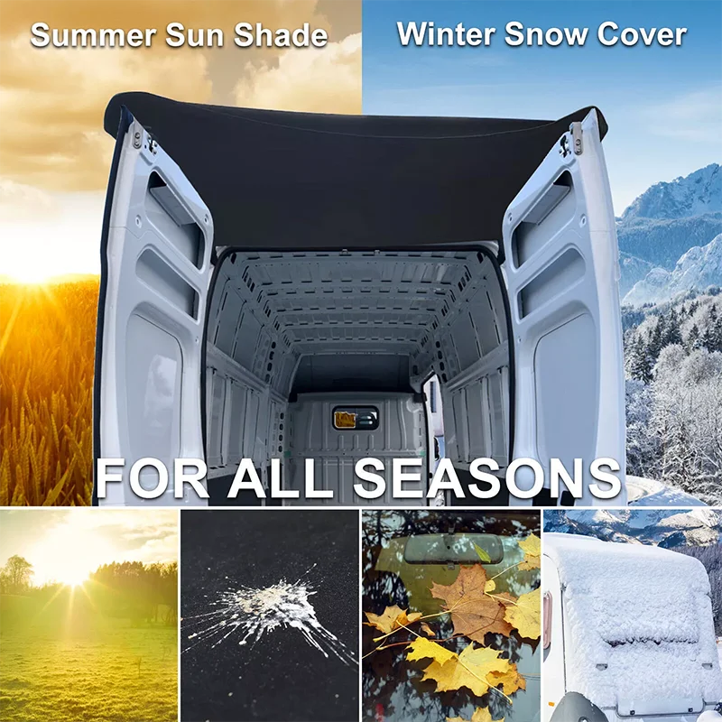 

Waterproof Durable RV Rear Barn Door Awning Cover For VW For Vauxhall Vivaro Van Barn Door Awning Cover Waterproof Sunshade