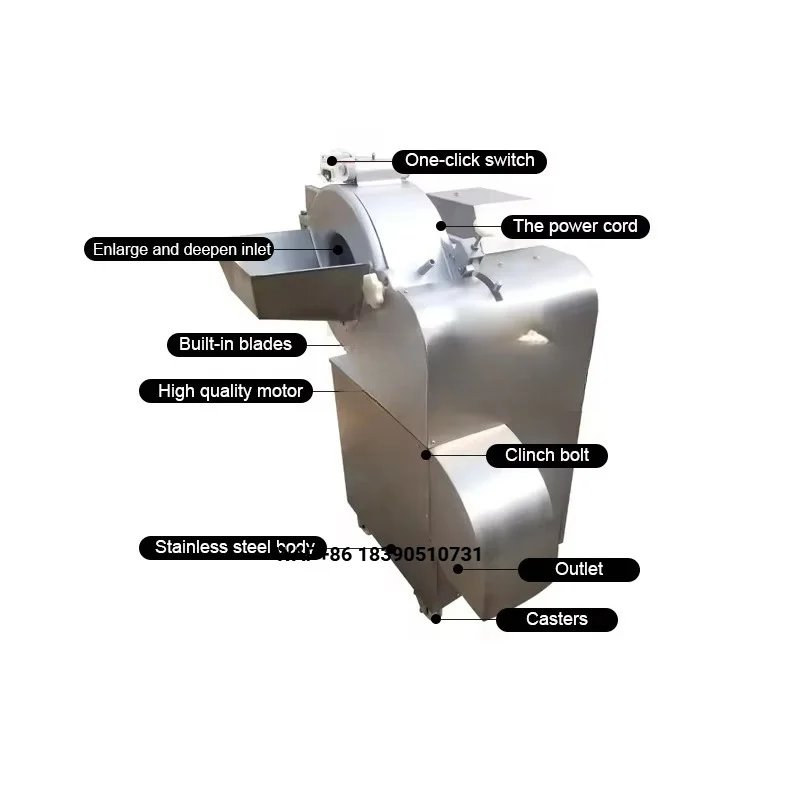 Electric Potato Slicer Machine Commercial Vegetable Fruit Dicer Cutter Potato Processing Machine