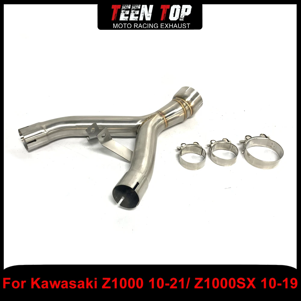 

Exhaust Decat Pipe For Kawasaki Z1000 Z1000SX Middle Link Pipe Stainless Steel Motorcycle Exhaust Connect Tube Z1000 2010-2021