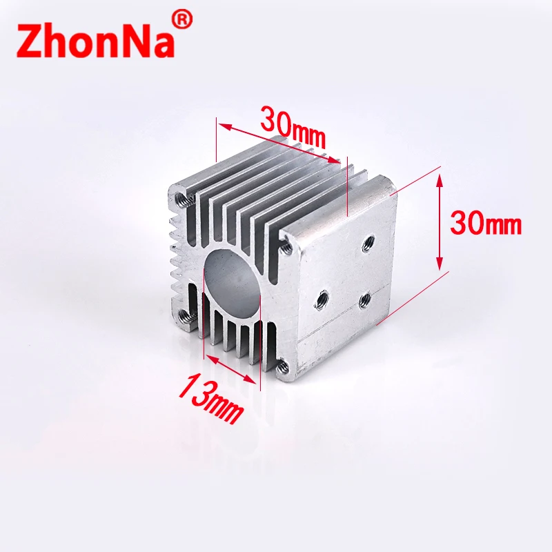 Imagem -03 - Todo o Dissipador de Calor do Laser do Alumínio Dissipador de Calor do Módulo Fixação 12 mm