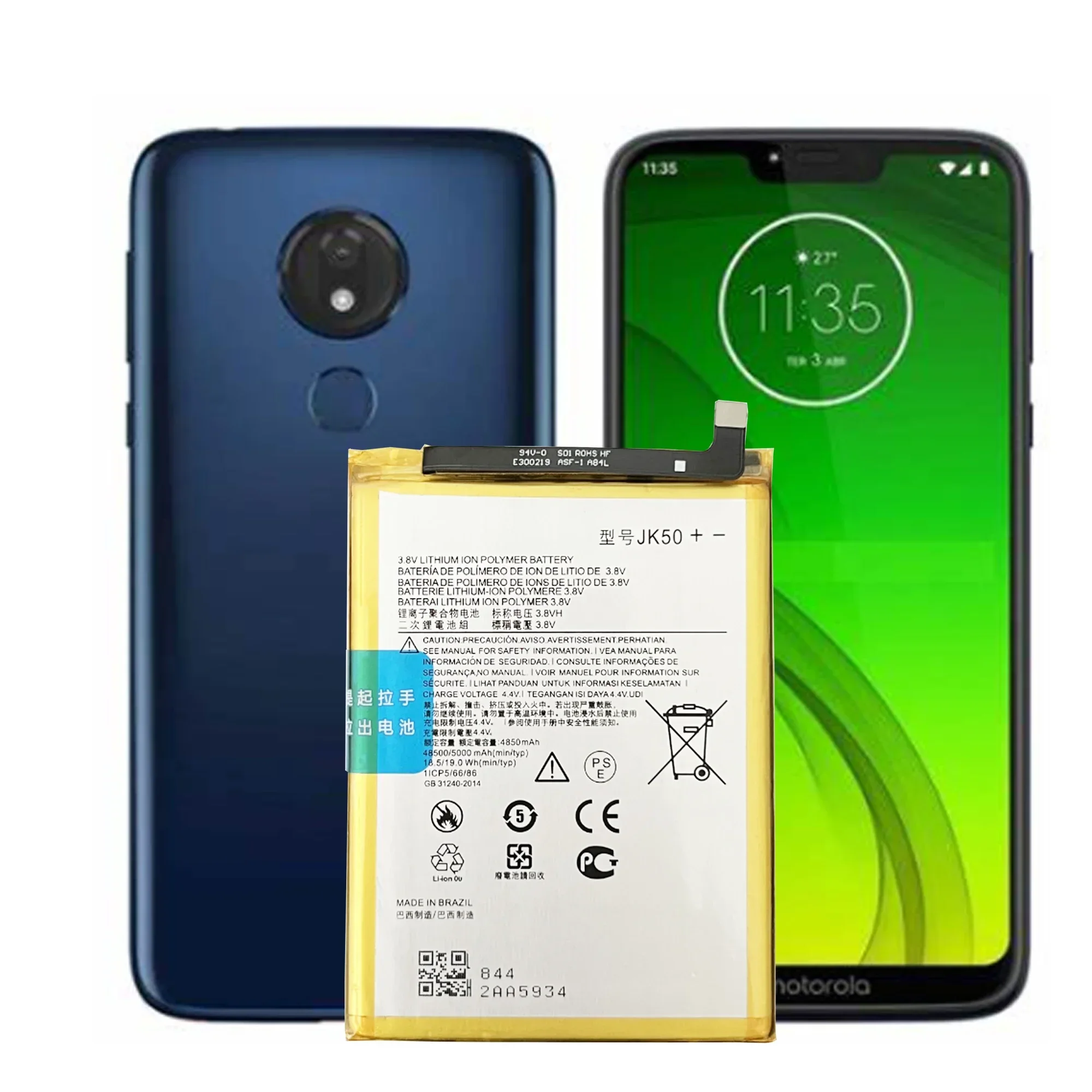 2024 new JK50 Battery For Motorola MOTO G7 Power XT1955 XT1942-1 Z3 XT1941P30 P30 Note high Capacity Phone Batteries Bateria