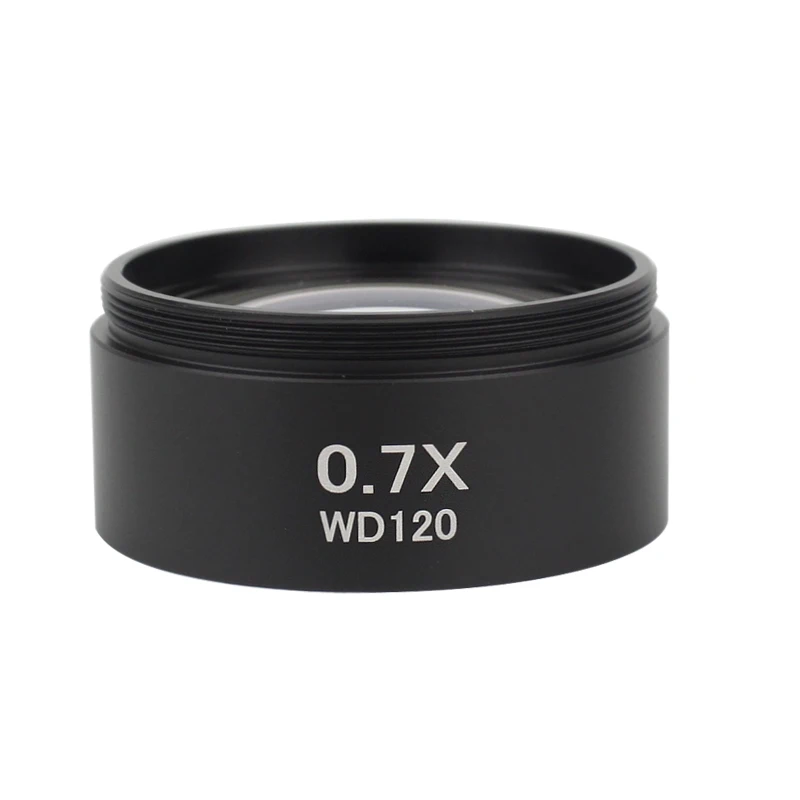 WD165 0.3X 0.5X 0.7X 1X 1.5X 2.0X Auxiliary Barlow Objective Lens Thread M48mm For Zoom Stereo Binocular Trinocular Microscope