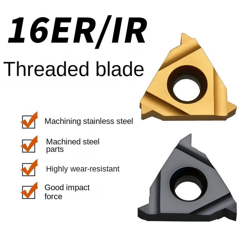 

Твердосплавные пластины для внутренней и внешней резьбы с ЧПУ, универсальные резьбонарезные инструменты 16ER 16IR AG60 A60 AG55 A55
