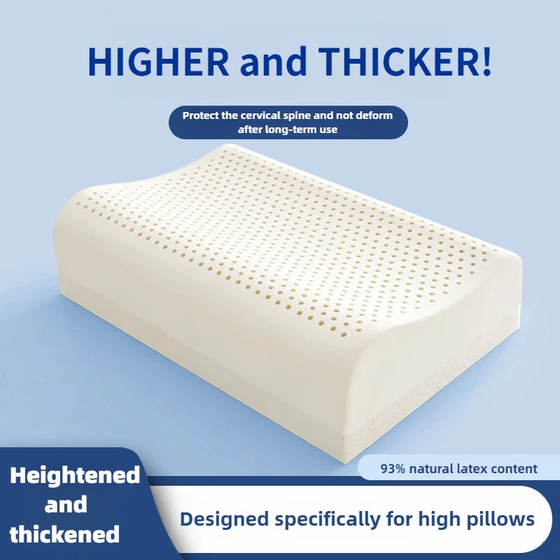 Super Thick and High Latex Foam Pillow with Non-Deforming Core Neck Spine Support  pillows for sleeping orthopedic pain release