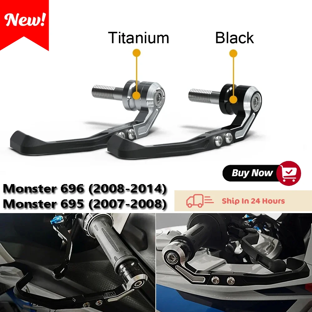 

for Ducati Monster 400 600 620 695 696 2008-2014 motorcycle clutch brake, handle, handguard, nylon, fiberglass and CNC protector