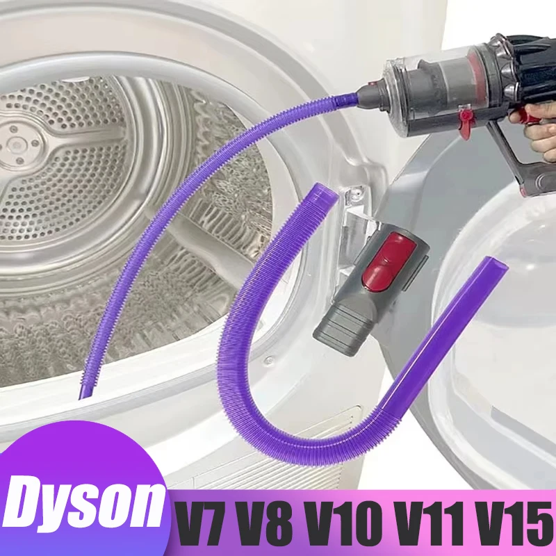 

Dryer Vent Cleaner Hose Attachment for Dyson V7 V8 V10 V11 V12 V15 Vacuum Cleaner Accessories Efficient Cleaning Crevice Tool