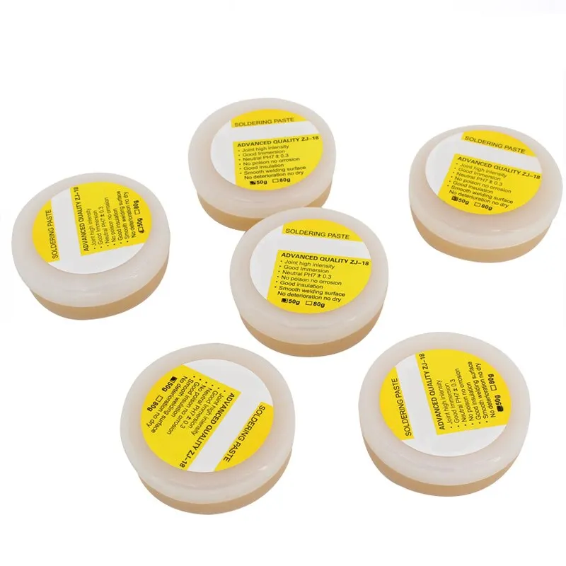 80G Eco-friendly Flux Paste Soldering Neutral Oil Large Box Weakly Alkaline Rosin Component Electronic Non-Cleaning Solder Repai