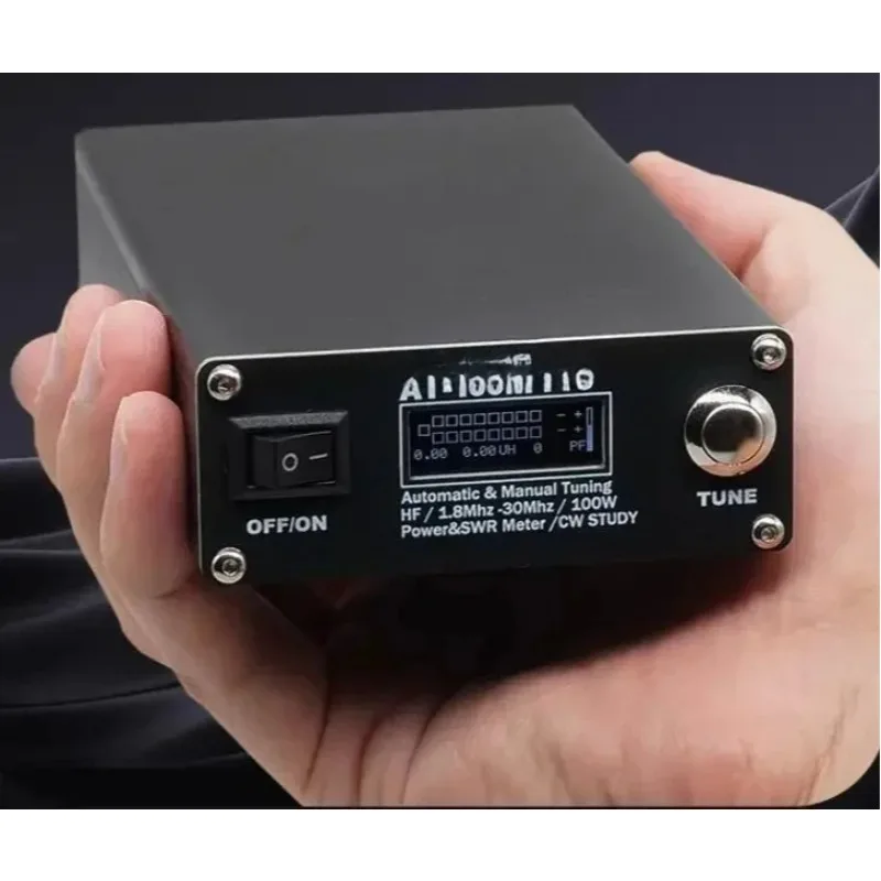 1 pc of ANTUNER AT-100M Pro Series  Tuner (1.8-30MHz, 100W), SWR/Power Meter Included, Ideal for HF Radio Operation