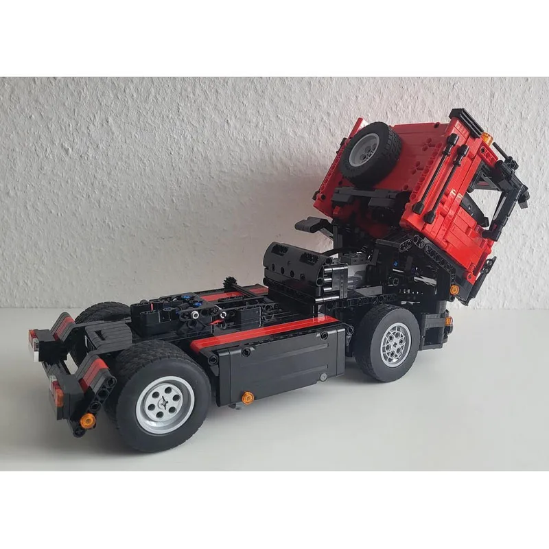 MOC-93396 Classic New Cargo Transport Semi-Trailer Truck Building Block Model, 1446Parts, MOC Boys' Children's Birthday Toy Gift