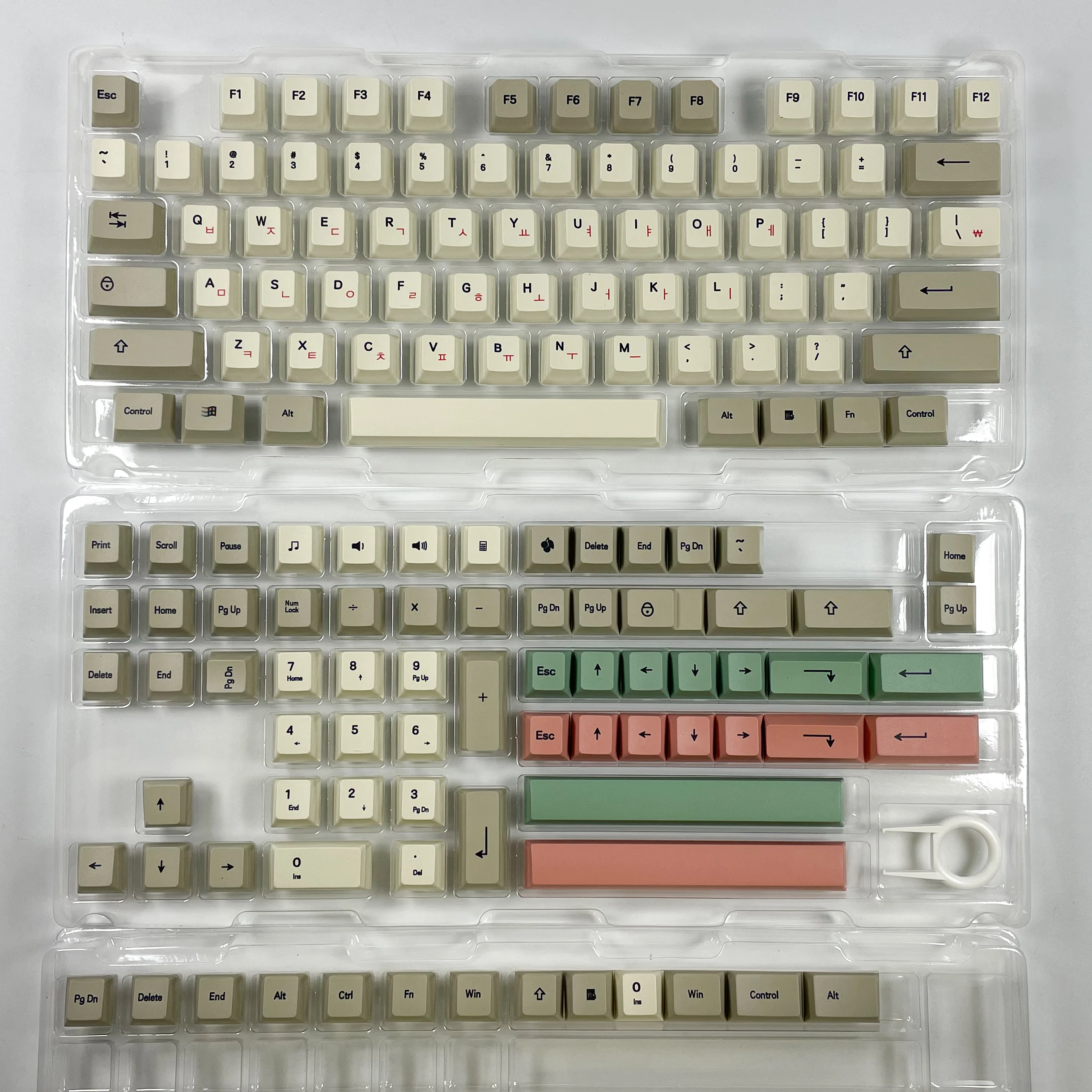 Gmk 9009 Koreaanse Keycap Retro Cherry Profile 134 Toetsen/Set Dye-Sub Pbt Koreaanse Keycap Voor Aangepaste Mechanische Toetsenbord Iso Keycaps
