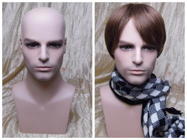 

Fiberglass Mannequin Dummy Head for Hat Hats Sunglass Display Realistic Manikin Head