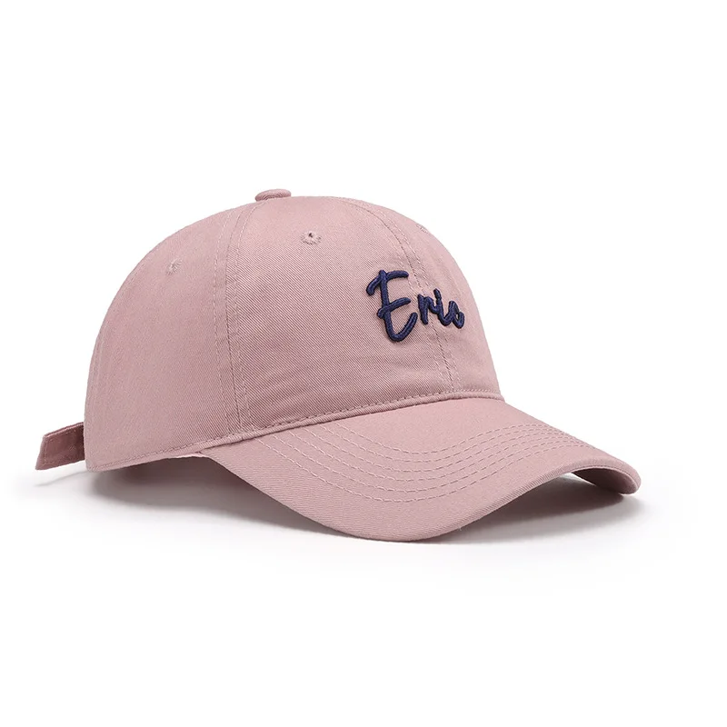 Summer Embroidery Letter Baseball Cap Women Men Washable Ponytail Hats Cotton Outdoor Simple Visor Casual Girls Peaked Cap New