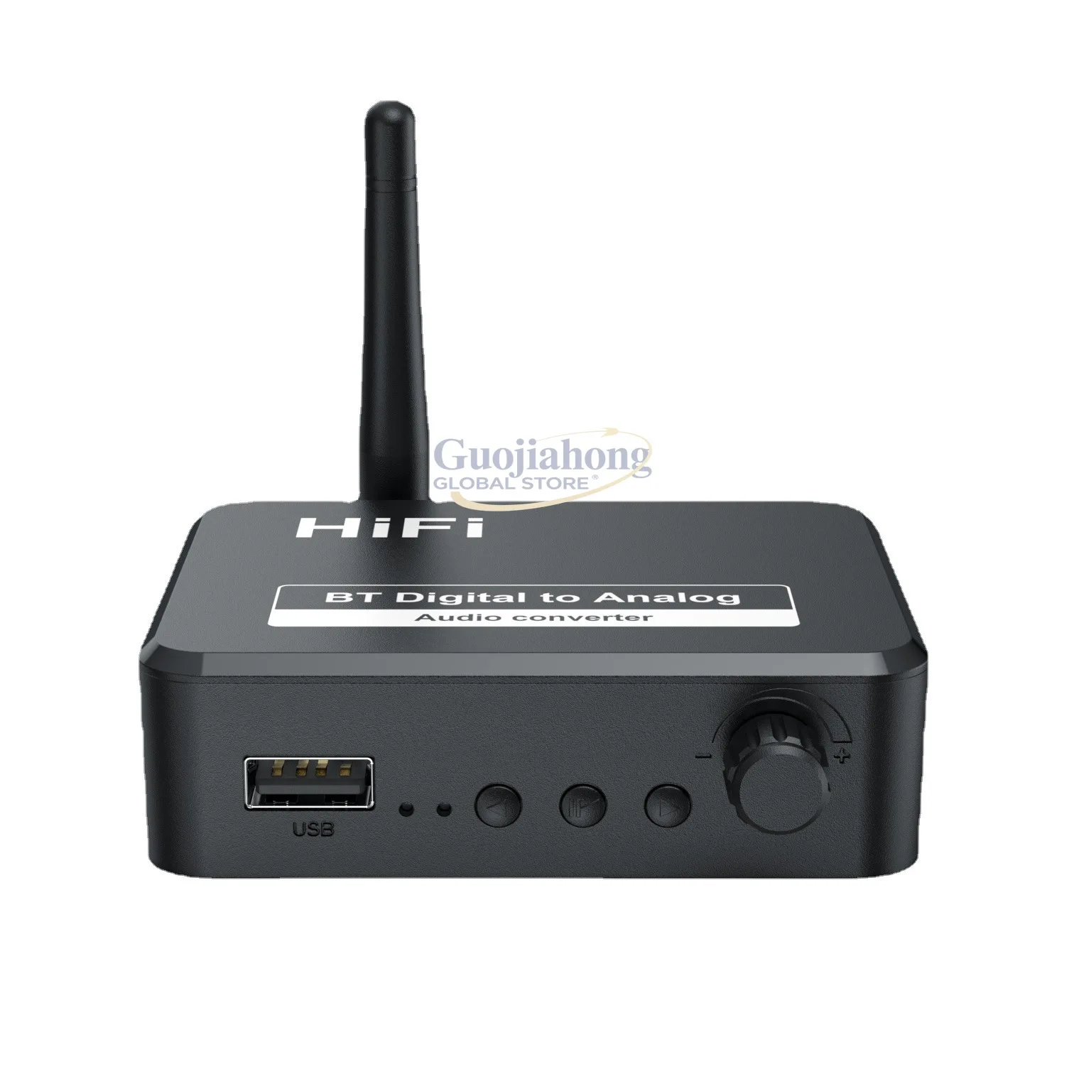 New 5.3 Bluetooth Receiver, Digital to Analog 3.5MM Audio Converter 3in1 Bluetooth USB Player