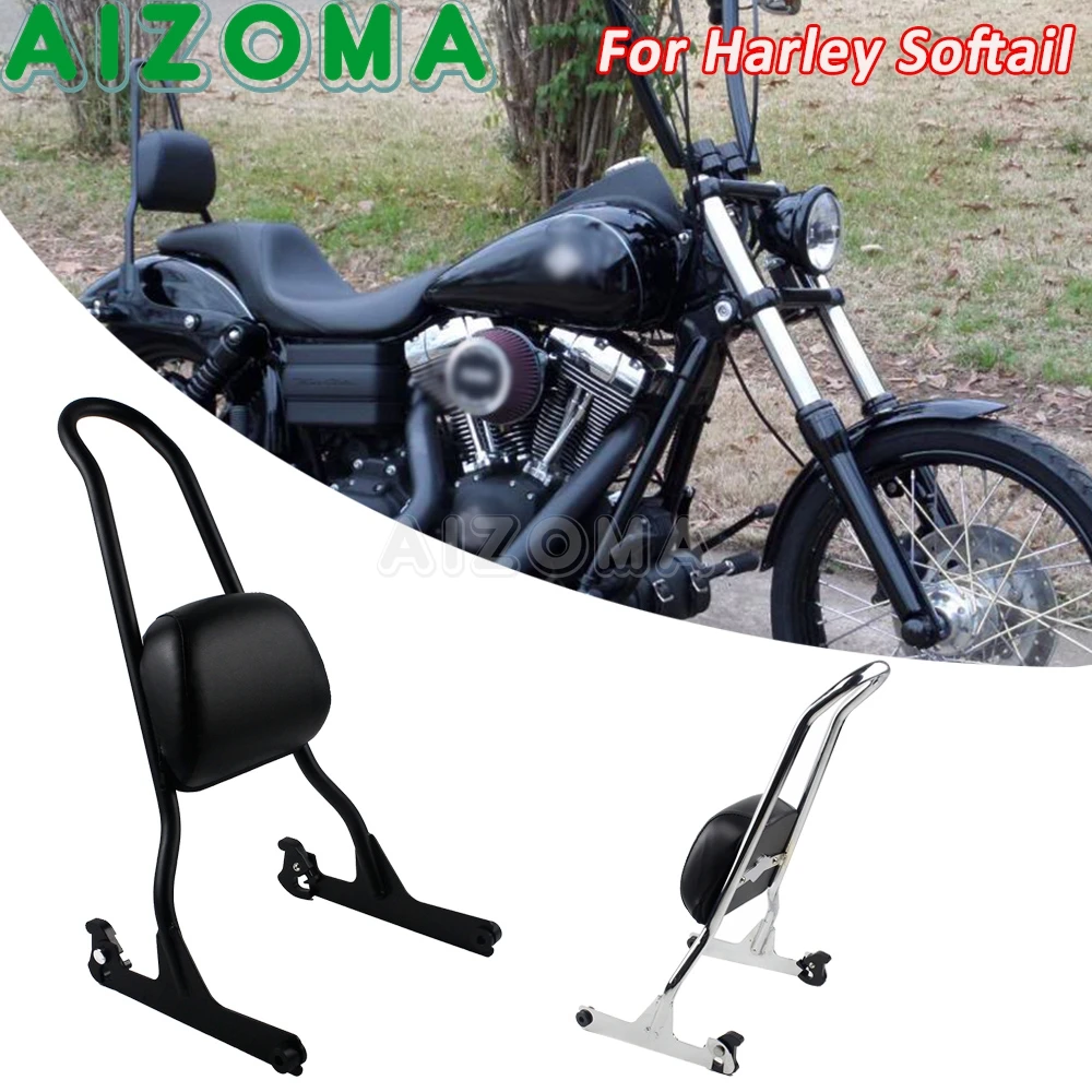Oparcie pasażera motocyklowego typu Bobber Sissy Bar do Harley Fat Boy FLSTF FLSTFB FLSTFBS FLSTSB FLSTSE FXST FXSTB FXSTC FXSTS — zdjęcie 3