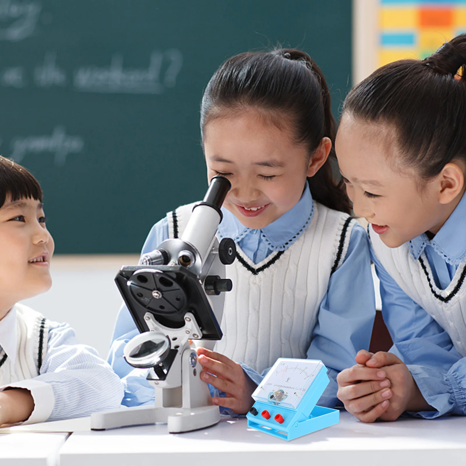 

Push-Type Voltmeter Plastic Physics Experiment Voltmeter Teaching Instrument For School Use High Sensitivity Accurate