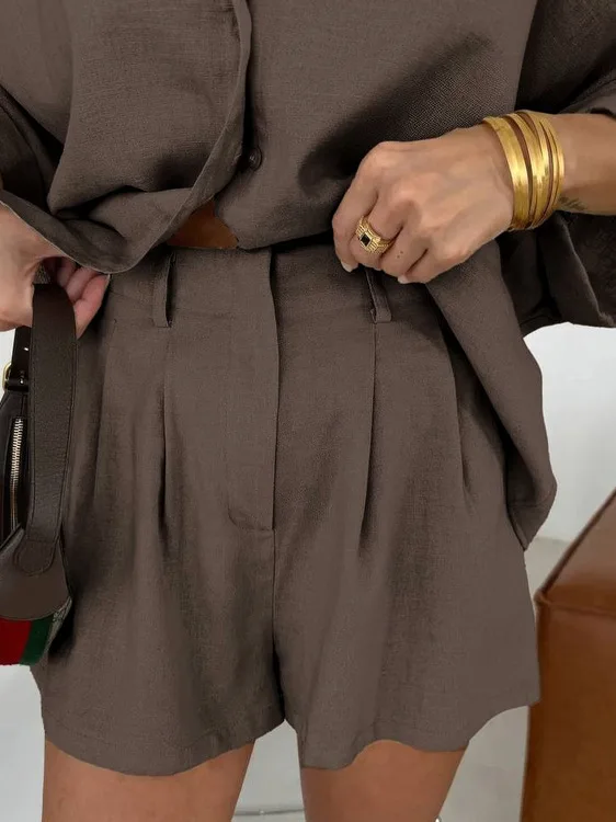 

Женский комплект irt ort Sve, футболка с отложным воротником, брюки-двойка, костюм-двойка, повседневный ансамбль Faion, весенняя коллекция