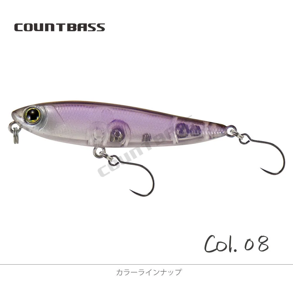 COUNTBASS Wobbler Topwater 55mm 2-3/16" 3g 1/8 oz. Schwimmender Köder, Bleistiftstopfen, Angler-Angelköder, La Peche Au Leurre Hardbaits – Detail 19