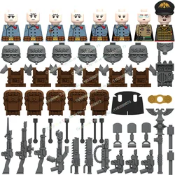 Modern Pyro Soldier Sergeant Signal Corps Sniper Instructor Building Blocks Bricks Accessories Head Weapon Kid Toys N201-208