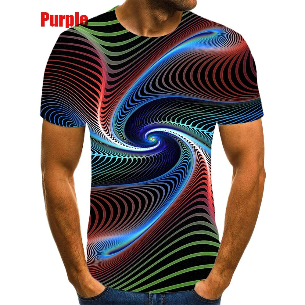 Fashion Newest summer 3D Printing T Shirt Vertigo Hypnotic Unisex Funny Short Sleeved Tees Men/women Tops Pullover Tee Plus Size