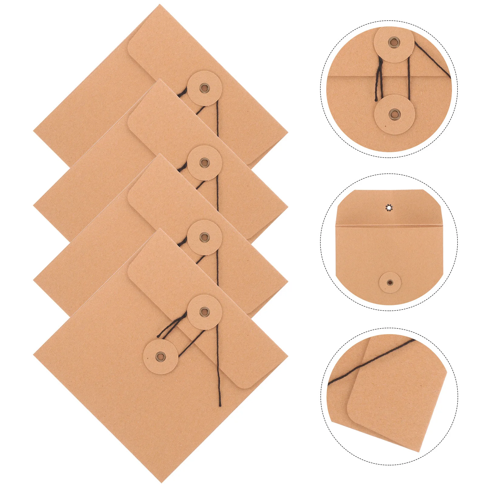 

10Pcs Cd Dvd Storage Bags Kraft Paper Envelopes for Mailing Wrapping Protection Brown Paper Cd Bag Dvd Sleeves
