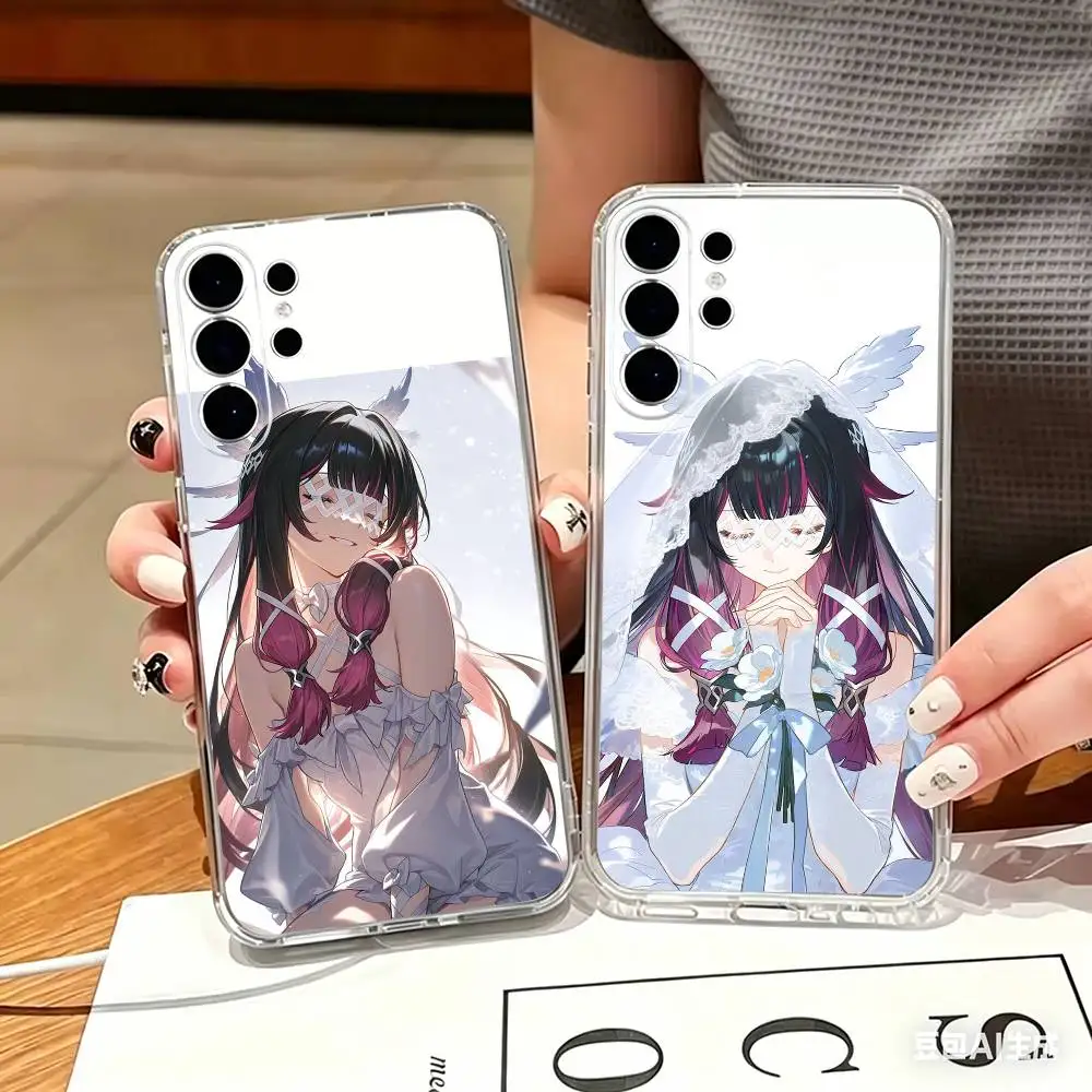 Beautiful C-Columbina Phone Case For Samsung S25,S24,S21,S22,S21,S20,S10,S9Ultra,Plus,Fe,Lite Transparent Cover