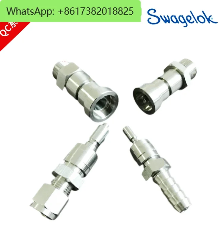 QC8 Instrument Quick Coupling Swagelok Double Sealed Vacuum Pressure System