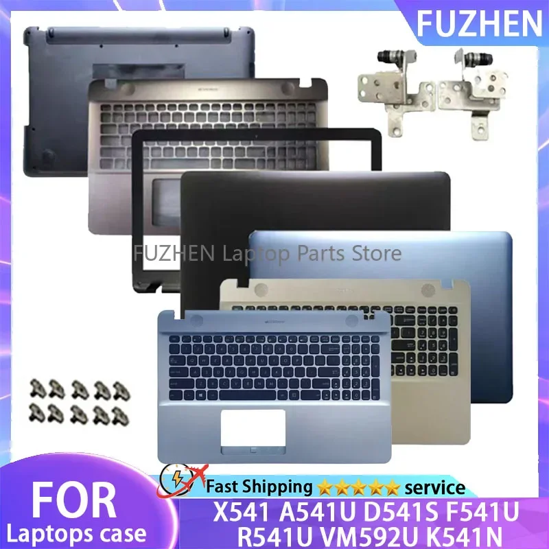 

New For ASUS X541 A541U D541S F541U R541U VM592U K541N Laptop LCD Back Cover Front Bezel Upper Palmrest Bottom Case Keyboard