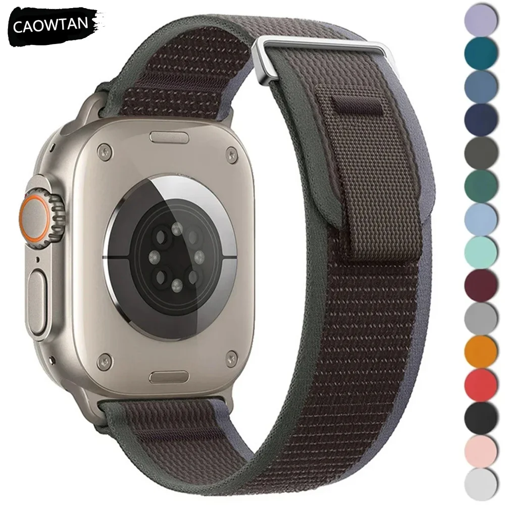 

Ремешок Trail для Apple Watch Ultra 2 49 мм 10 9 8 7 46 мм 45 мм 41 мм Нейлоновый браслет для IWatch Series 6 5 4 3 SE/2 44 мм 40 мм 42 мм