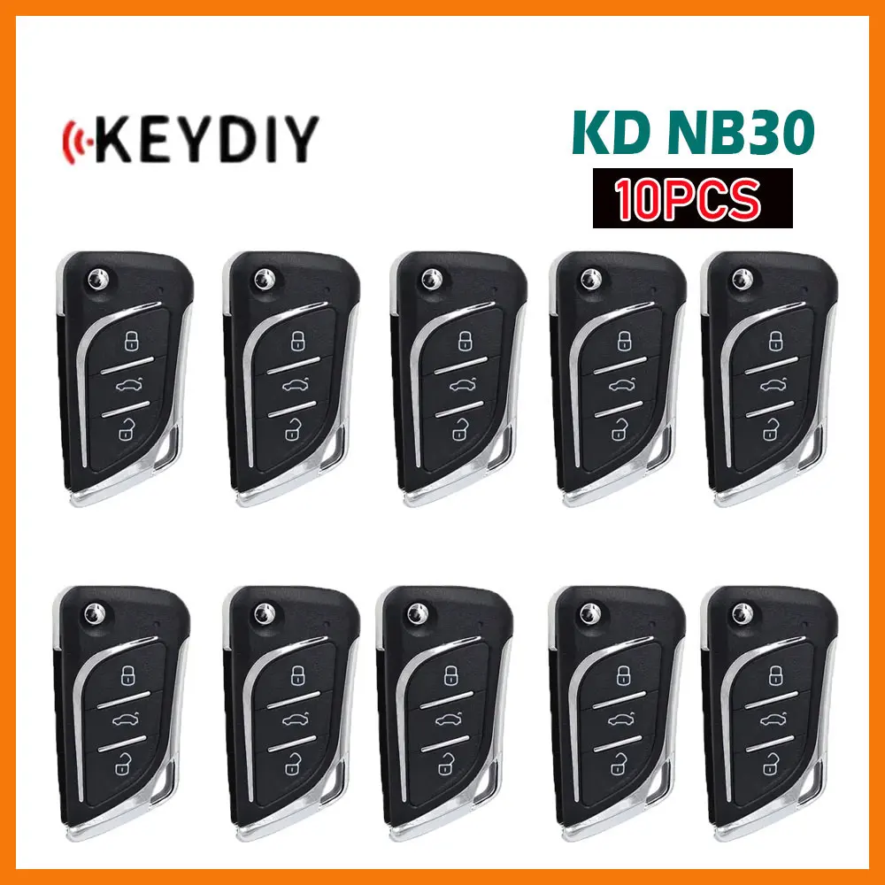 

10pcs KEYDIY KD NB30 Car Remote Key NB Series with PCF Multifunction Remote Key 3 Button for KD900/KD MINI/KD MAX Key Programmer