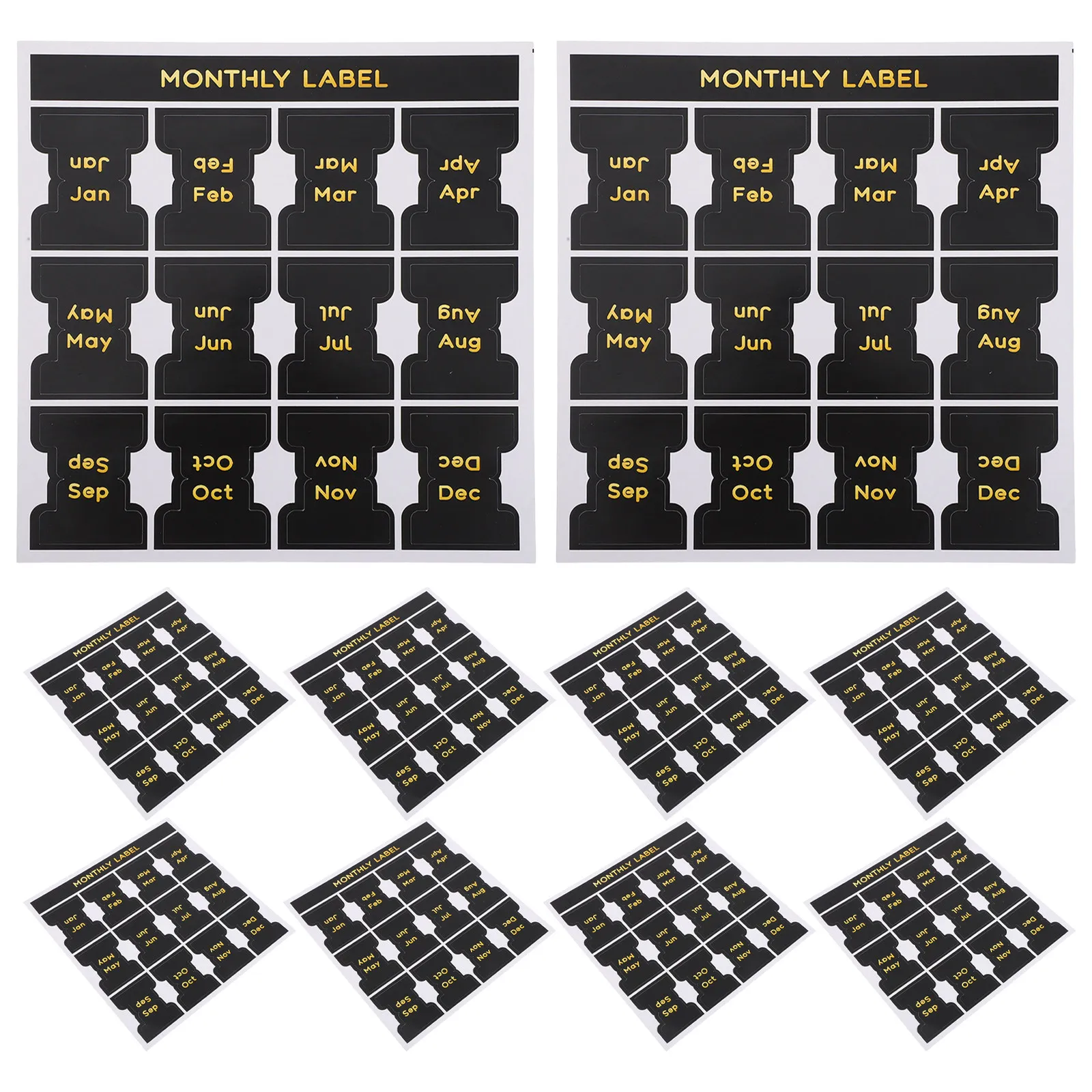 

15 Sheets Monthly Planner Tabs Stickers Adhesive Decorative Calendar Label Index Tabs for Study Office Journal Notebook Planning