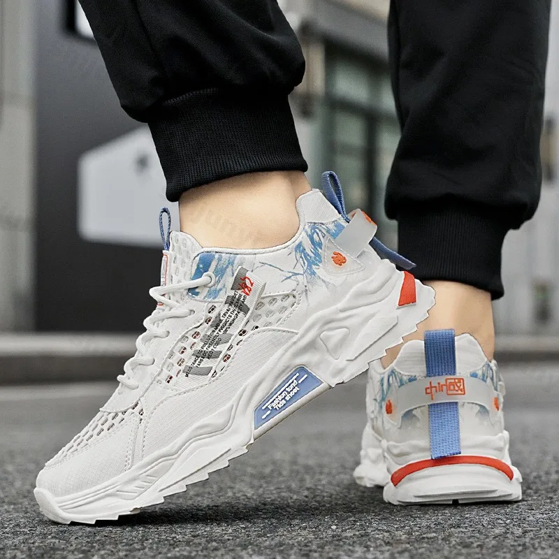 

Fashion Trend Low Top Thick Soled Casual Sports Shoes for Men 2025 Autumn Mesh Breathable Comfortable Versatile Chunky sneakers