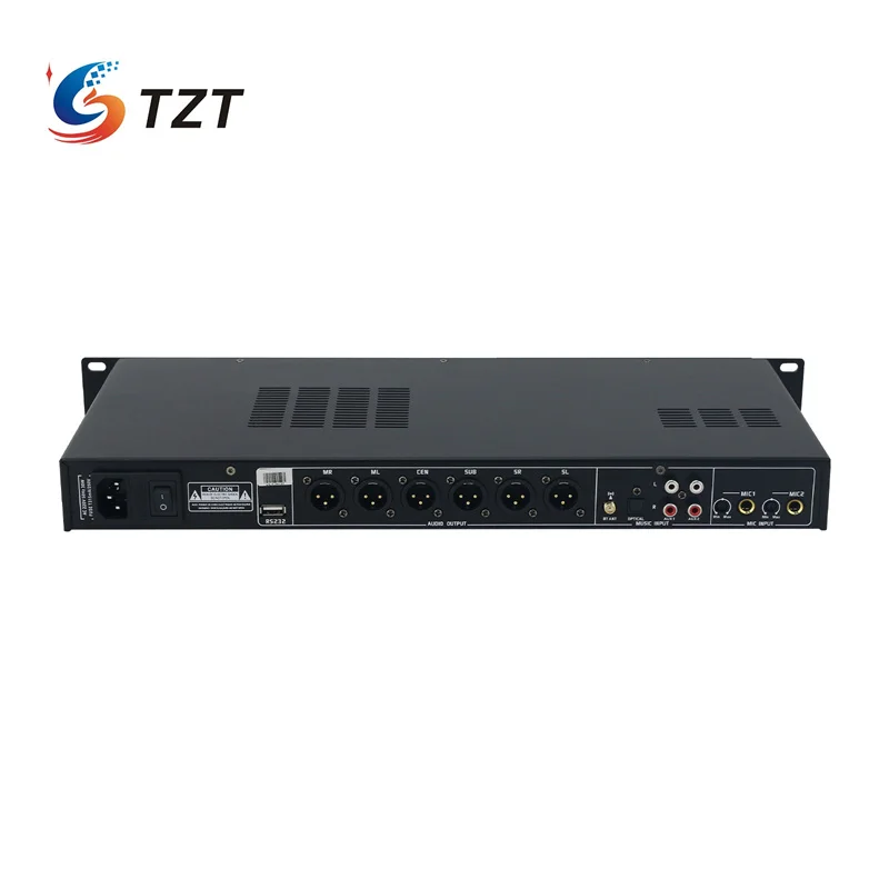 Procesador de Audio Bluetooth de banda de frecuencia amplia DSP de 32 bits TZT X8, procesador de Karaoke Digital profesional con Control remoto