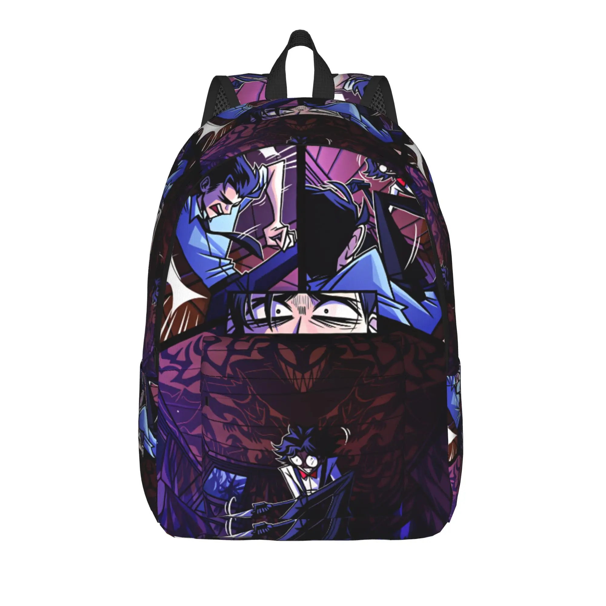 

Radiostatic Vox Alastor Backpack Hazbin Hotels Unisex Polyester College Backpacks Big Leisure School Bags Rucksack
