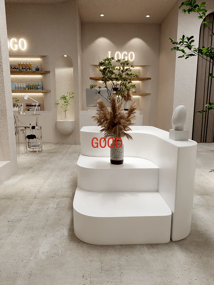 Loja de roupas decoração macia nakajima expositor mesa janela decoração adereços sapatos sacos cabine mesa água