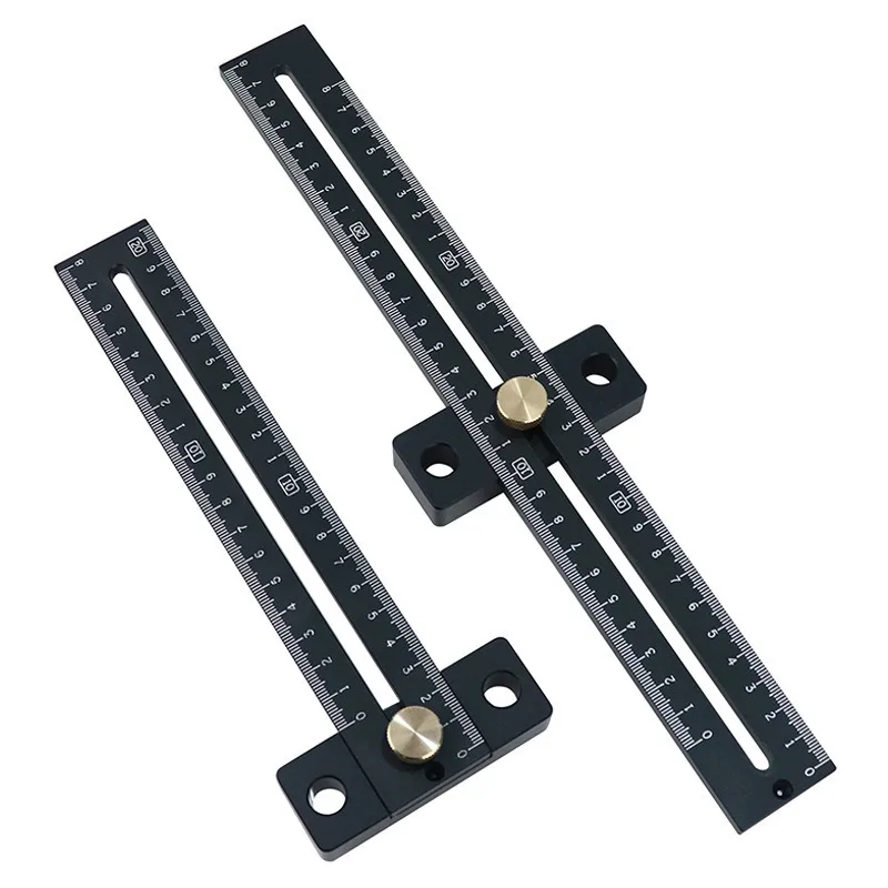 

180/280mm adjustable limit marking ruler, woodworking marking ruler, aluminum alloy T-shaped marking ruler, durable