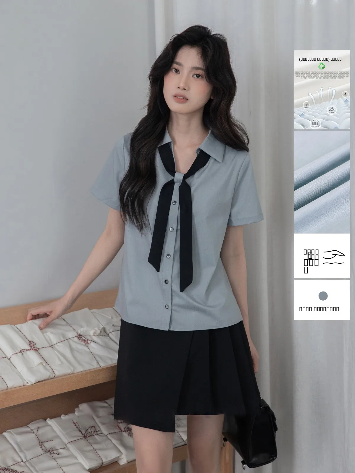 

Женское летнее платье Ele V-Ne ort Sve irt, модный повседневный деловой стиль, приталенный крой, коллекция 2025 года