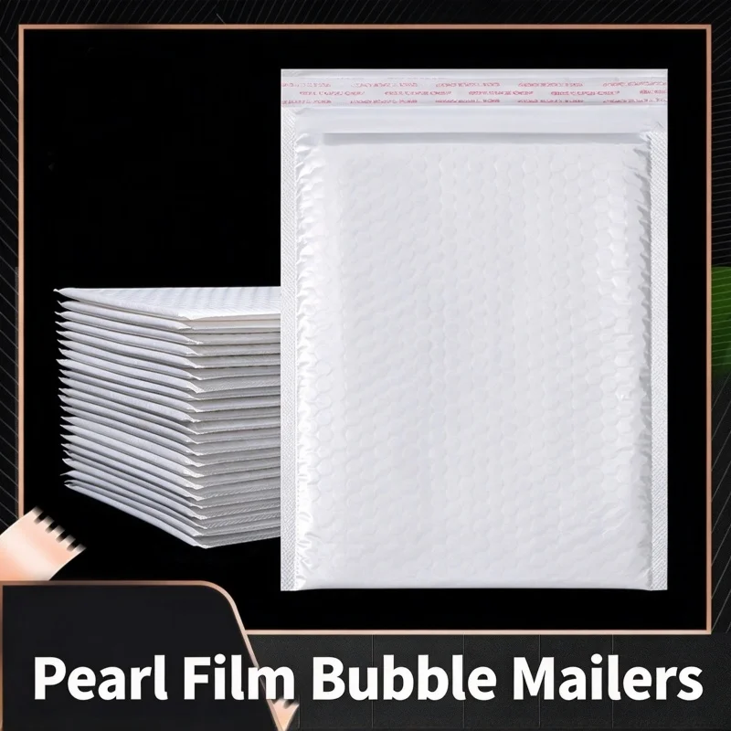 50pcs White Foam Envelope Transport Bag Self Adhesive Waterproof Packaging Bag Suitable For Packaging And Mailing