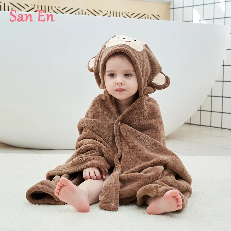 

New Fashion Baby Hooded Towels Soft Bath Towel Blanket Warm Sleeping Swaddle Wrap Infant Cartoon Bebe Boy Girls Cloak Cape70*140