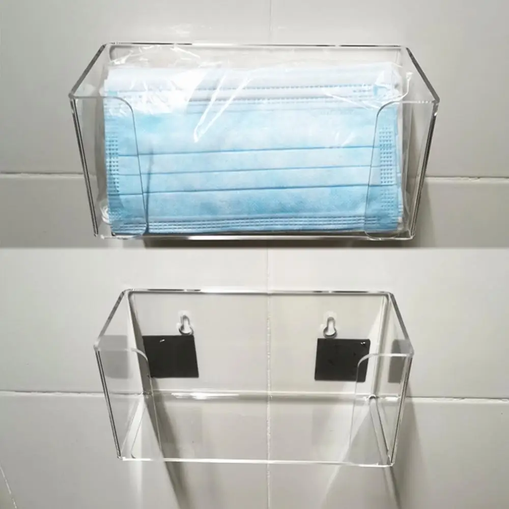 Storage Box Storage Container Transparent Box Face Cover Gloves Dispenser Wall Mount Acrylic Box