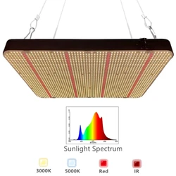 Pre-vendita 130W Led Grow Light Board Samsung LM281B QBS 588pcs Led costruito con ventole 26DB spettro completo