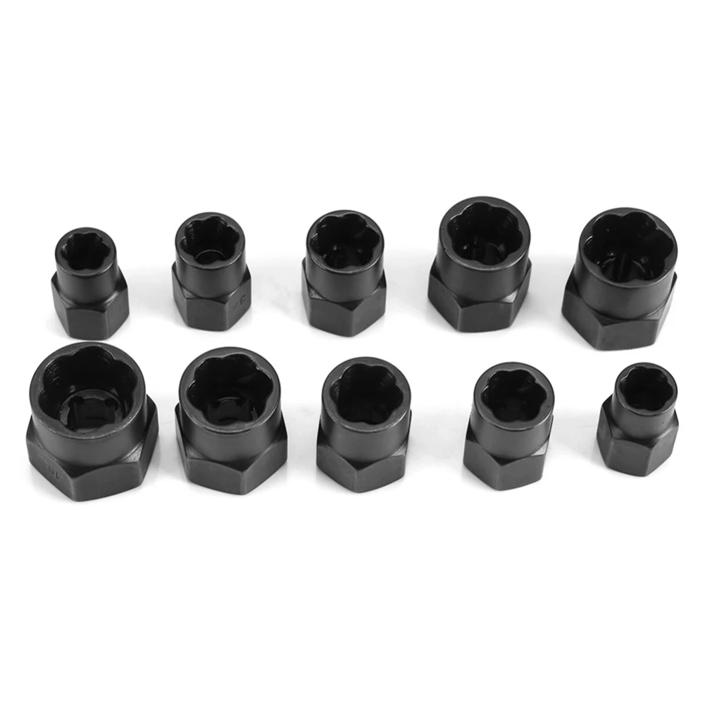 Forged Greater Strength Screws Remover Black Nuts Set Light Brightness Suitable For Manual Measurement Deviation