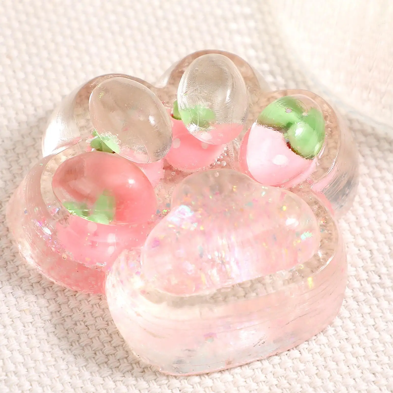 ของเล่นบีบมือแมวน่ารักบีบของเล่นแมวนุ่มเหนียวบีบบีบของเล่นสำหรับบรรเทาความเครียดของเล่นประสาทสัมผัส