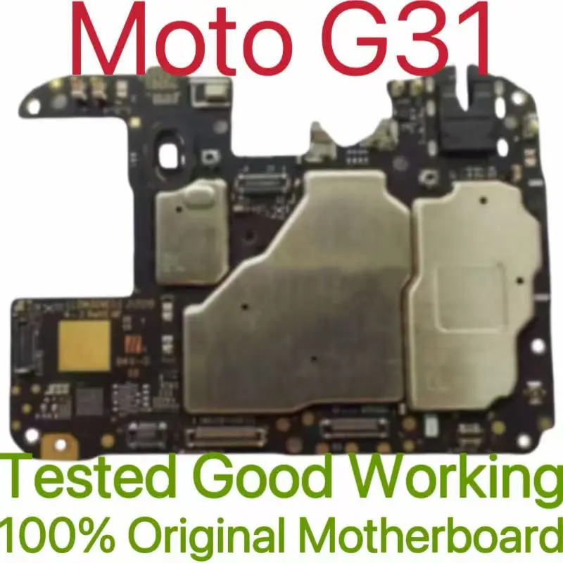 Placa base Original desbloqueada para Moto G31, placa base desbloqueada con circuitos de chips, Cable flexible